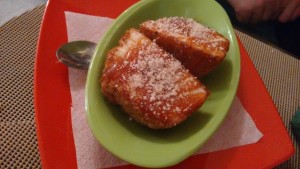 Eisknödel - meinem Begleiter haben sie hervorragend geschmeckt.