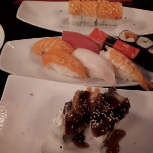 Dragon-Roll, California-Maki und kleine Sushi Platte - Hiro - Wien