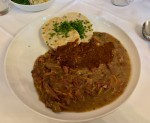 Beuschl mit Knödel. Leider lauwarm, leider etwas zu salzig und auch zu grob ... - Stern - Wien