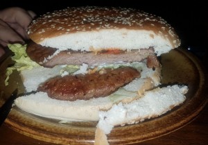 Lamb burger