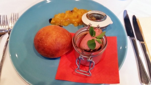 Entenleberparfait mit Birnen und Brioche - Duspara - Wien