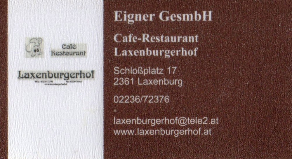 Laxenburgerhof - Visitenkarte - Laxenburgerhof - Laxenburg