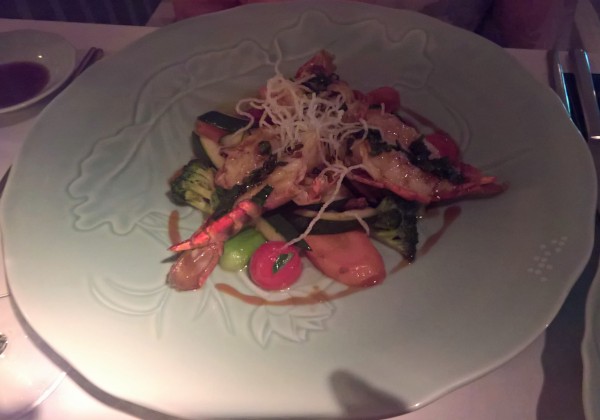 Tigergarnelentepanyaki, sehr gut - DOTS - im Brunnerhof - Wien