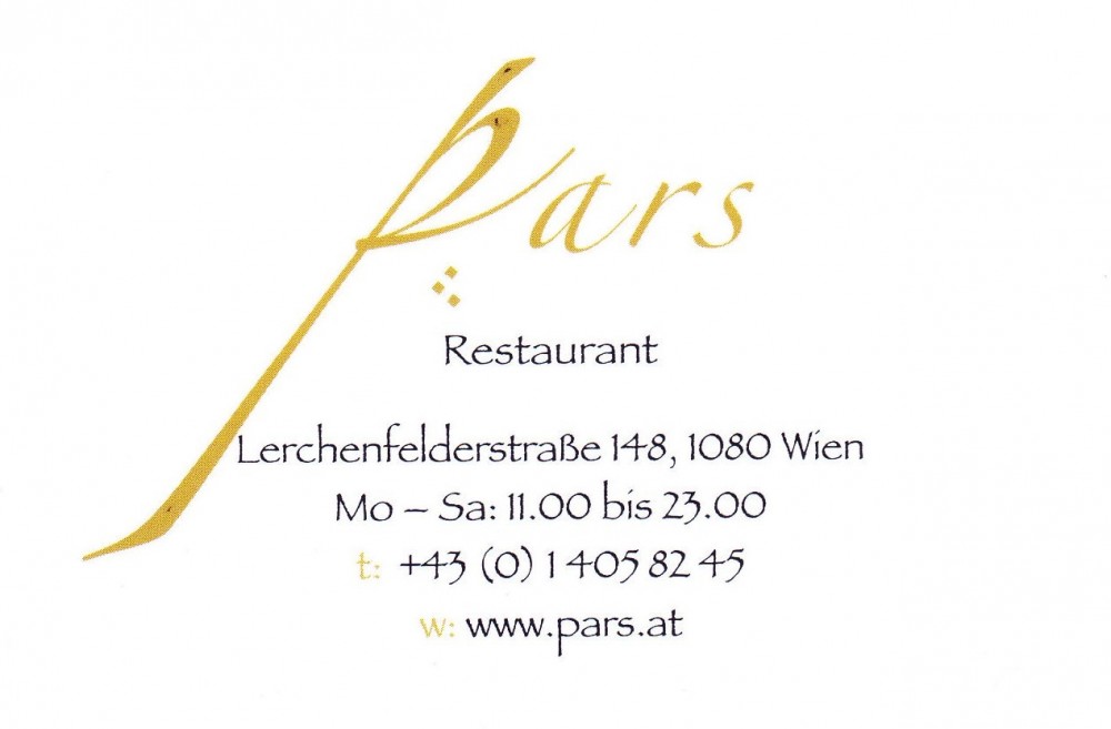 Pars - Visitenkarte - Pars - Wien