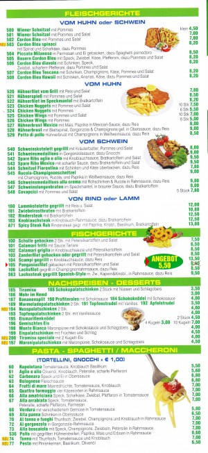 Pizzeria Madonna Flyer Seite 3