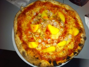 Caribbean Pizza mit Mango