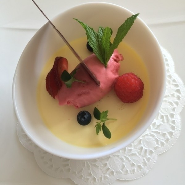 Zitronen Panna Cotta, super. - Landhotel Gressenbauer - Hinterstoder