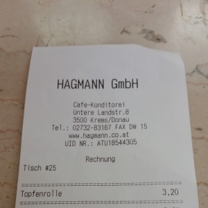 Rechnung - Hagmann - Krems