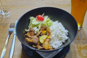 Gleis Garten - Chili Beef (koreanisch) - vom Asia Wok Stand