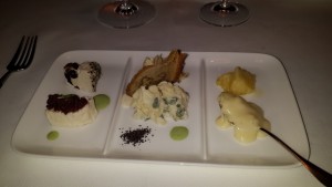 Roquefort, Vacherind und Lungauer Käse mit Castell Franco