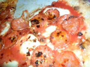 Diavola mit verkohlten Chiliflocken - Pizzeria Riva - Türkenstraße - Wien