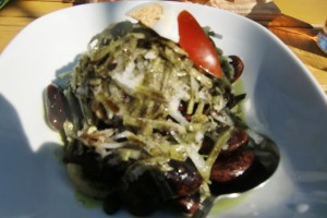 Buschenschank Lorenz - Käferbohnensalat mit Rettich und Kernöl