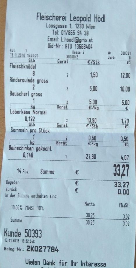 Fleischerei Hödl - Wien
