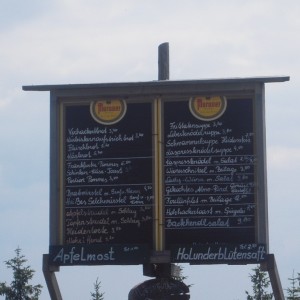 Speisekarte - Halterhütte - Schöckl