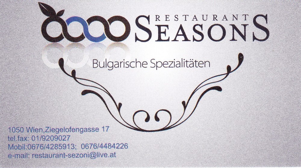 Seasons Visitenkarte - Seasons - Wien