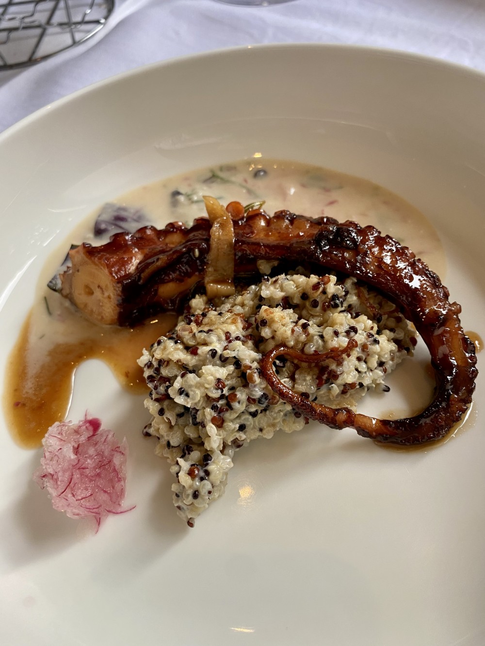 Geschmorter Oktopus mit Quinoa - Duspara - Wien