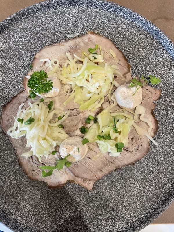 Schweinsbraten Carpaccio - Die Wasnerin - Bad Aussee