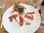 Kalt geräucherte Lachsforelle mit Salat Waldorf und Ildefonso vom Pumpernickel - Kogel 3 - Leibnitz