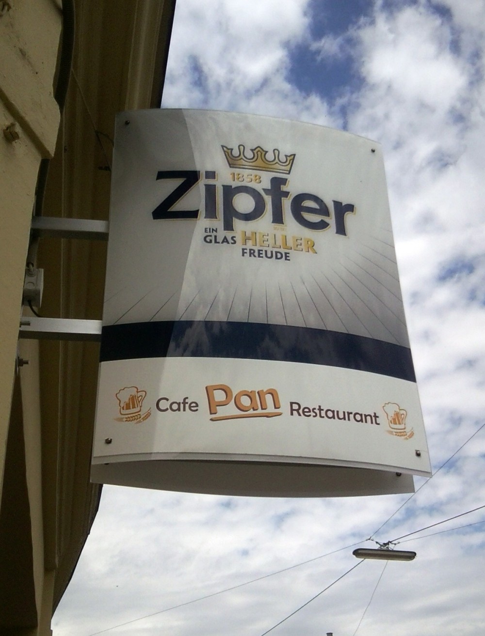 Restaurant Pan Lokalaußenreklame - Café Restaurant Pan - Wien