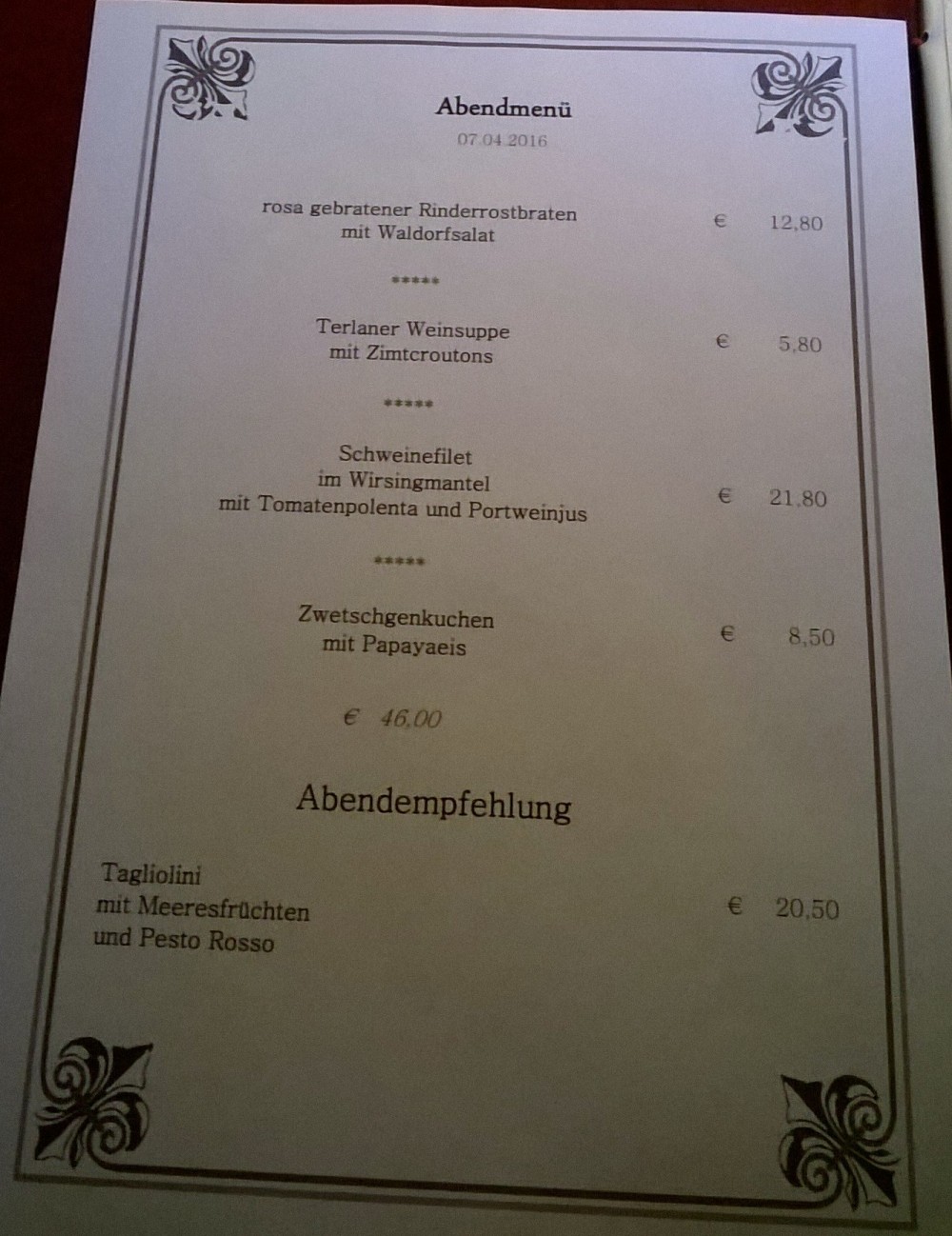 Restaurant Hotel Omesberg - Lech