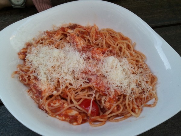 Spaghetti mit Mozzarella und Kirschtomaten - Vapiano Praterstraße - Wien