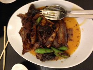 Zweimal gebratenes Bauchfleisch nach Sichuan art
