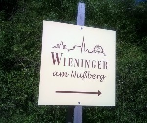 An der "Kreuzung" Kahlenberger Straße und Eichelhofweg - Wieninger am Nußberg - Wien