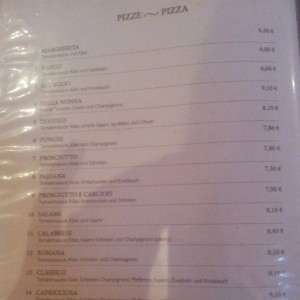 Pizza 1/2. - San Giuseppe - Bregenz