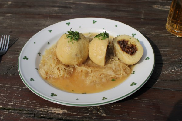 Grammelknödel mit Sauerkraut - Hochram-Alpe - Gablitz