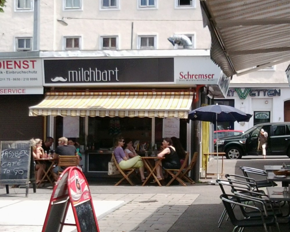Milchbart Lokalaußenansicht - Café-Restaurant 'Milchbart' - Wien