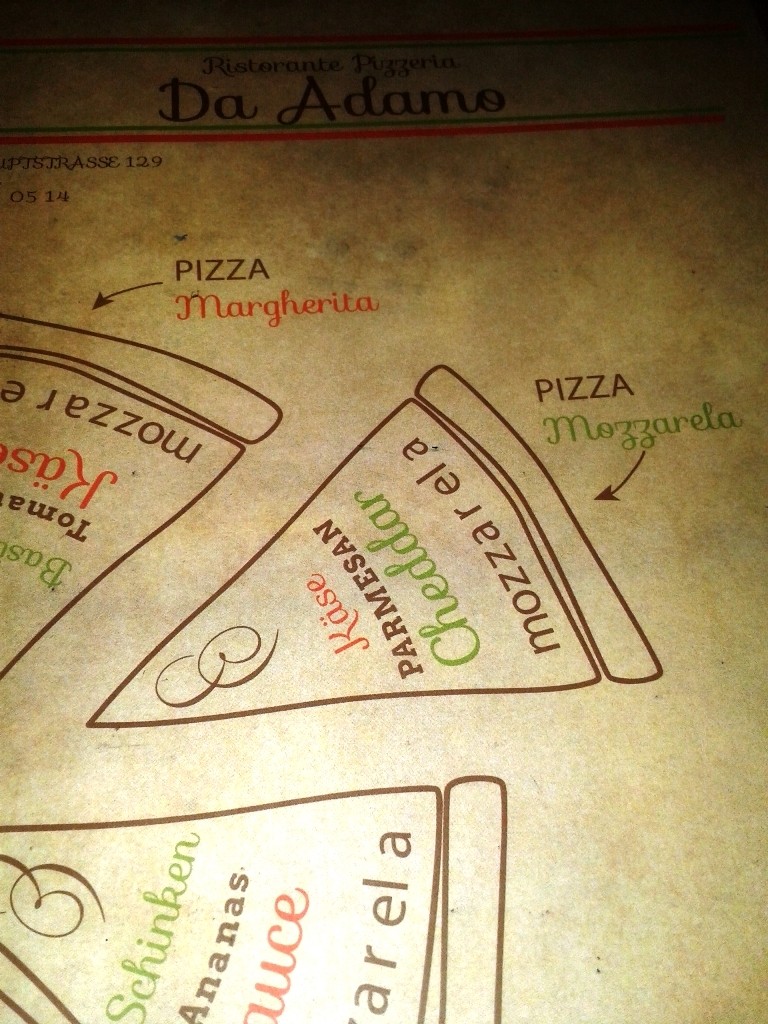 Pizzeria Adamo  - Die Speisekarte - Pizzeria Adamo - Wien