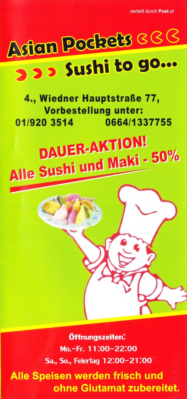 Asian Pockets - Flyer 01 - Asian Pockets - Wien