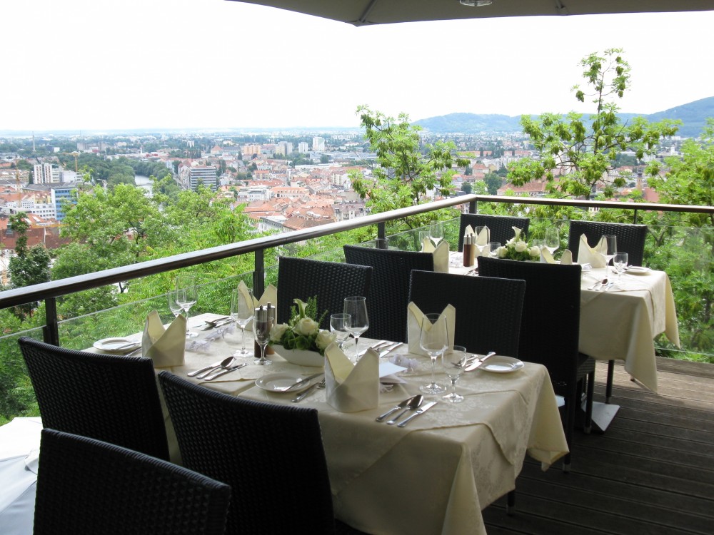 Blick über Graz vom Balkon - Das Starcke Haus - Graz