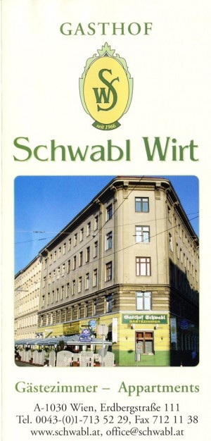 Schwabl Wirt - Flyer-Seite 1 - Schwabl Wirt - Wien