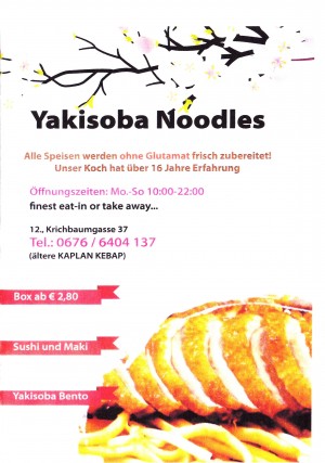 Yakisoba - Flyer 01 - Yakisoba Noodles - Wien