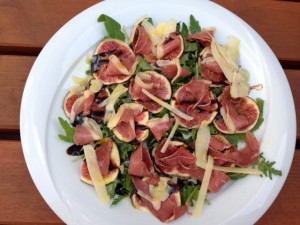 Salat mit Feigen und geräucherter Entenbrust - Restaurant La Cuisine - Wien
