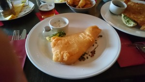 Gaz`s Fish 'n' Chips, Cod in Beer Batter with Lime and Coriander Tartare ... - O'Connors Old Oak - Wien