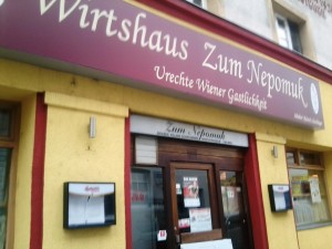 Wirtshaus zum Nepomuk - Lokaleingang - Wirtshaus zum Nepomuk - Wien