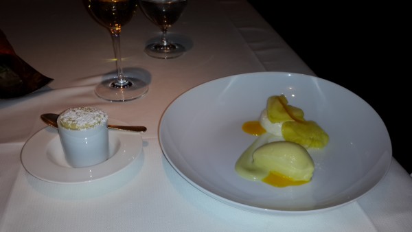 Ananas-Salat mit grünem Tee und Ananas-Sorbet - Obauer - WERFEN