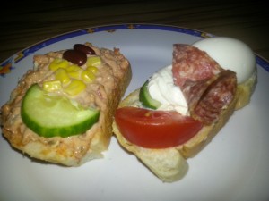 Brötchen - Mexico & Ei garniert - Duran Sandwiches - Vösendorf