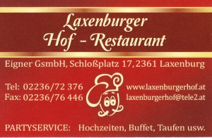 Laxenburger Hof - Visitenkarte