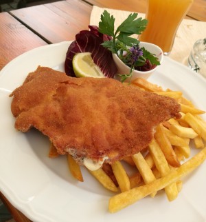 Cordon Bleu mit Pommes € 9,50