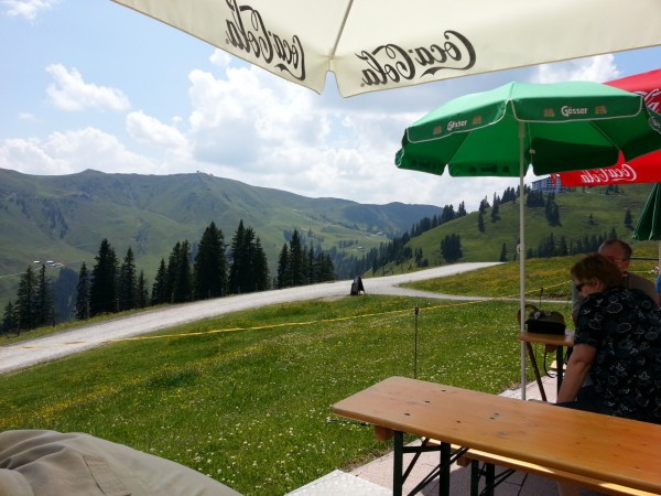 Blick von der Terrasse - Hahnenkammstüberl - Kitzbühel