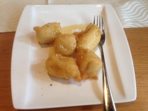 Pekingentenmenü: Dessert Gebackene Bananen - Lions Delight - Altmünster