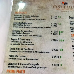 Osteria Del Salento - Wien