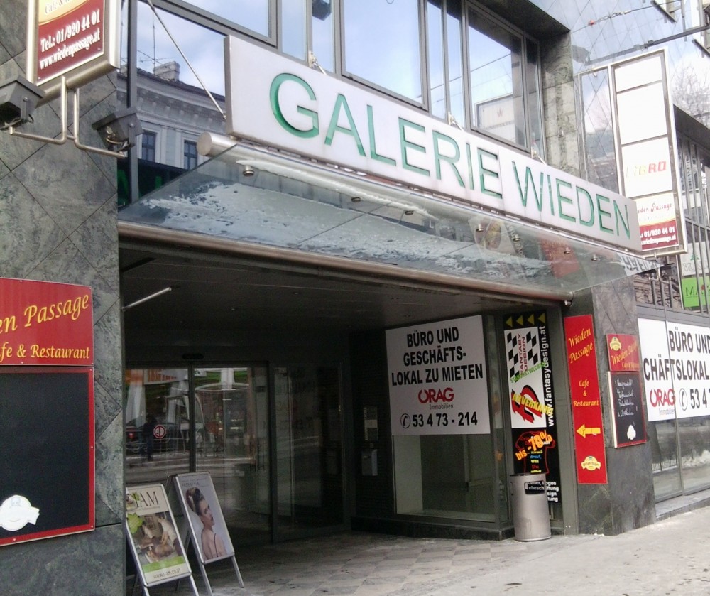 Cafe &amp; Restaurant Wieden Passage Eingang Galerie Wieden - Wieden Passage - Wien