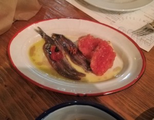Anchoas del Cantabrico - kantabrische Sardellen, mit Pan con Tomate, interessant