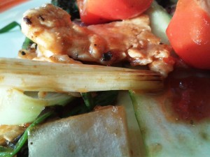 Asia Restaurant ECKE - Teppanyaki mit Gemüse und Huhn mit Sichuan Sauce - Ecke - Wien