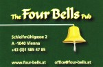 Irish Pub Four Bells Visitenkarte
