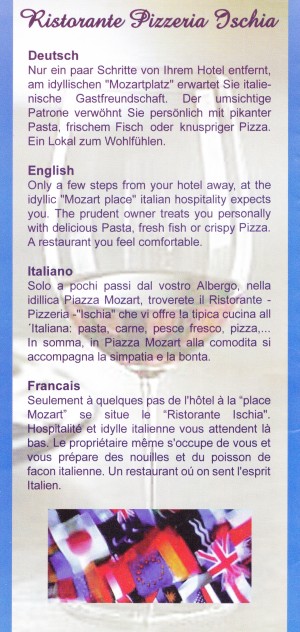 Ristorante Pizzeria Ischia - Flyer 02